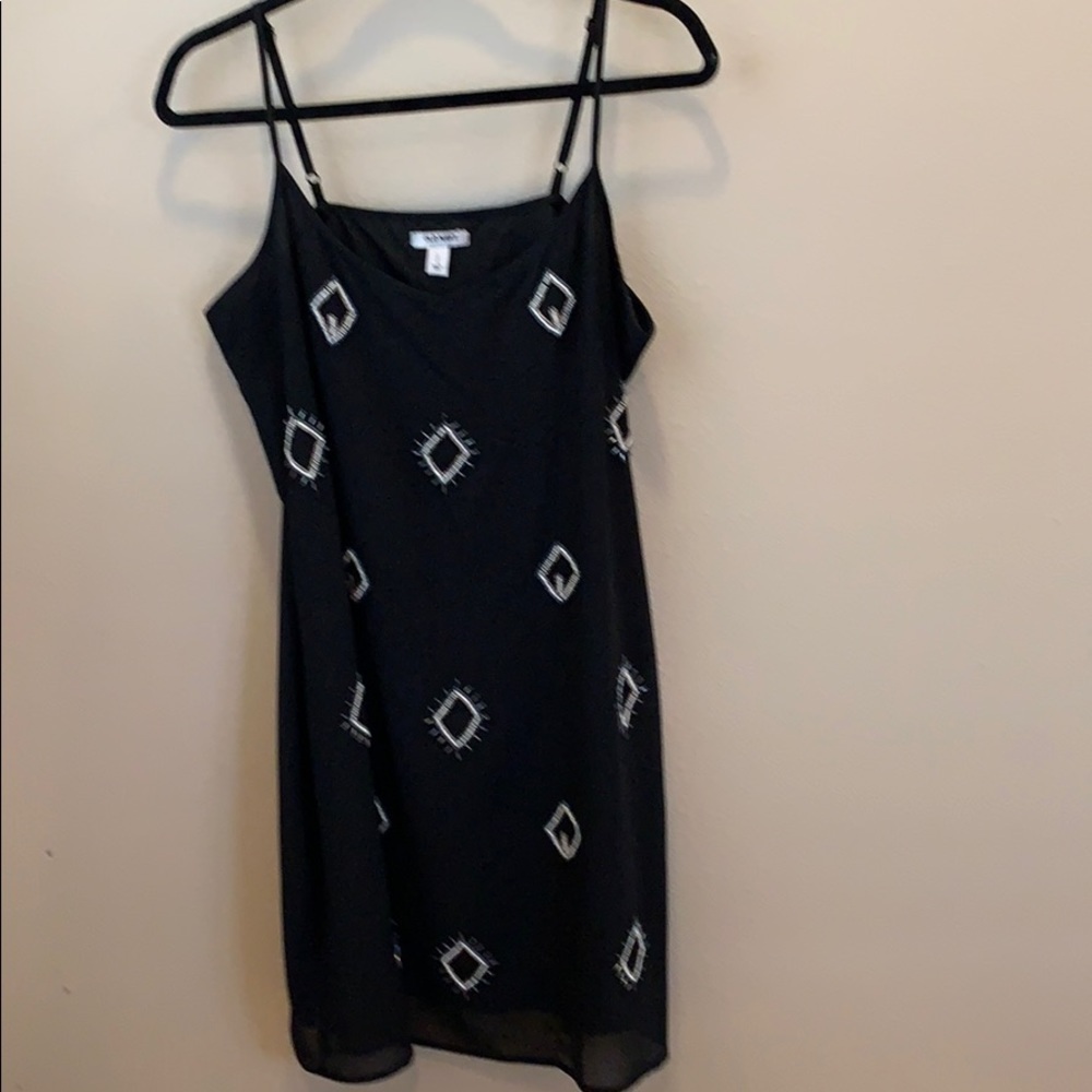 Old Navy black beaded strappy dress